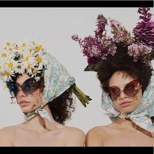 Butterfly Rimless Sunglasses Red Ombré New